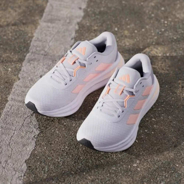Adidas Galaxy 7 W, Damen Laufschuhe mit Cloudfoam Zwischensohle, Grey/Orange, Schuhgröße 42 EU – Bild 10
