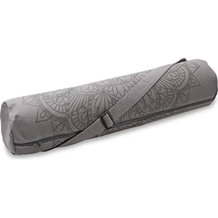 Yogistar Yogatasche Basic Art Lotus Mandala, langlebige Yoga Tasche aus Baumwolle, grau – Bild 2