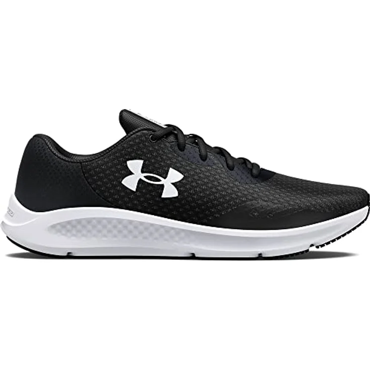 Under Armour Charged Pursuit 3, Laufschuh für Herren, leicht und atmungsaktiv, Dämpfung und Energierückgabe, Schwarz, Größe 44.5 – Bild 4