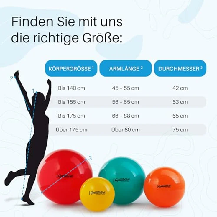 PEZZI Original Pezziball Standard 42cm Ø, Gymnastikball aus robustem PVC, belastbar bis 400 kg, rückenfreundlich, violett – Bild 4