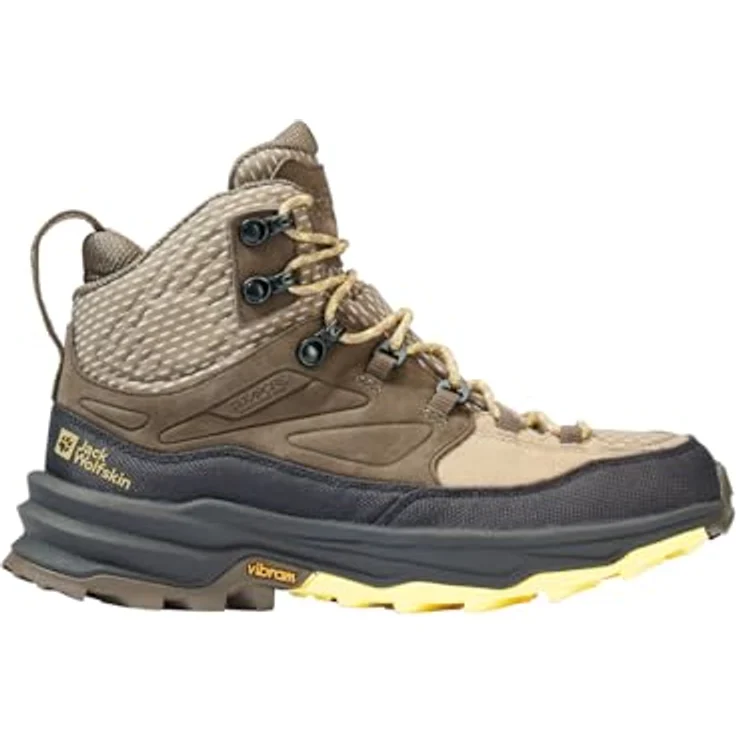 Jack Wolfskin Cyrox Texapore Mid W, Damen Wanderschuhe (39.5), wasserfest, beige – Bild 2