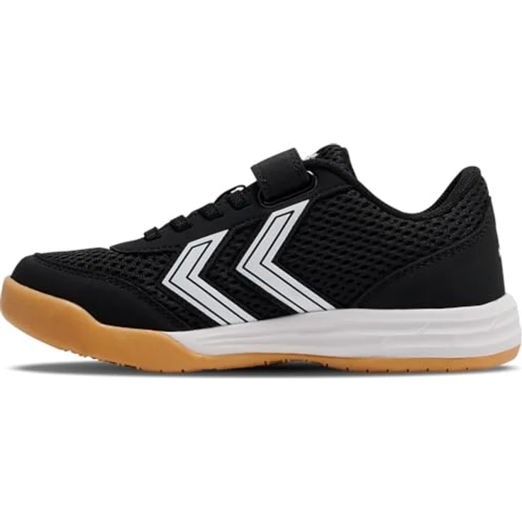Hummel Multiplay Flex VC Jr, Laufschuhe mit Klettverschluss und TPR-Außensohle, schwarz/weiß – Bild 3