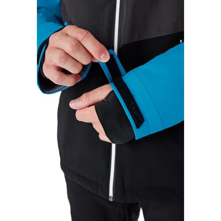 KILLTEC KSW 45 MN SKI JCKT, atmungsaktive und wasserdichte Skijacke mit 10.000 mm Wassersäule, Colourblock Design, schwarz blau, XXL – Bild 5