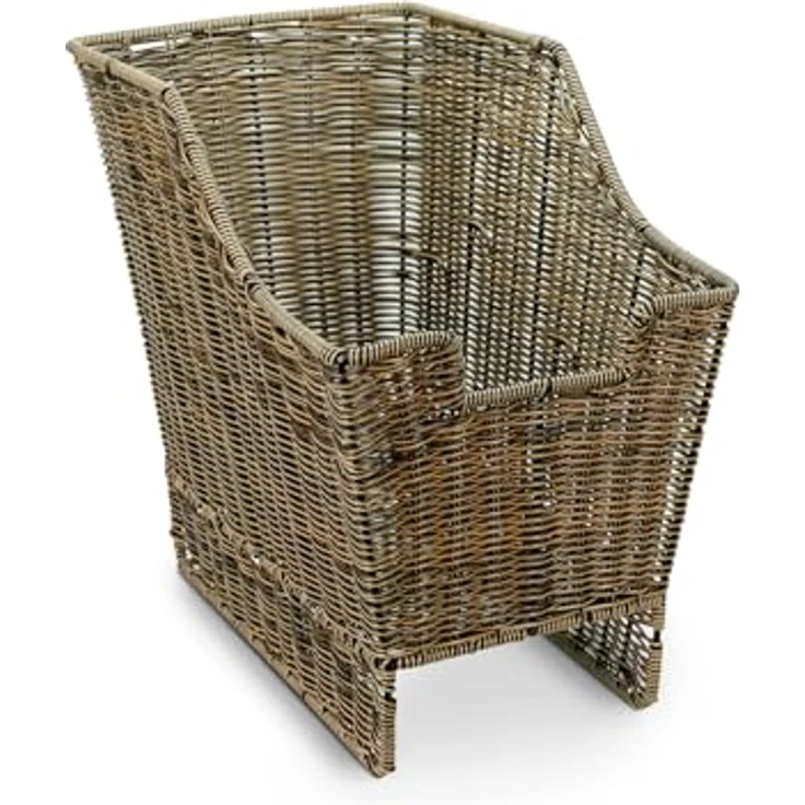 SachsenRad Abnehmbarer Gepäckträger Fahrradkorb Hinten aus hochwertigem Polyrattan, eleganter Retro-Look, großzügiger Stauraum für E-Bikes und Citybikes – Bild 1