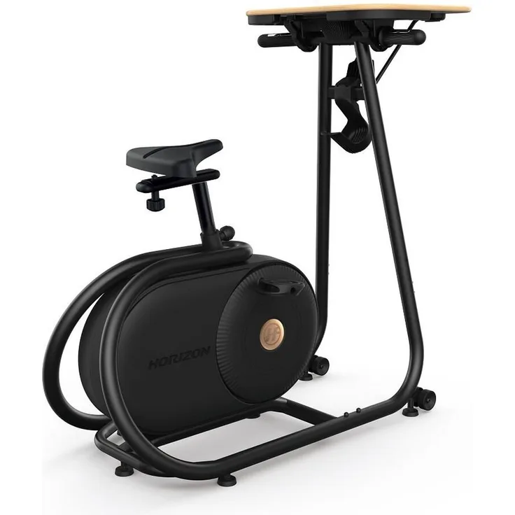 Horizon Fitness Ablagetisch Citta BT, Holz Tischplatte für Getränke und Laptop, braun, 47,5x55,5 cm