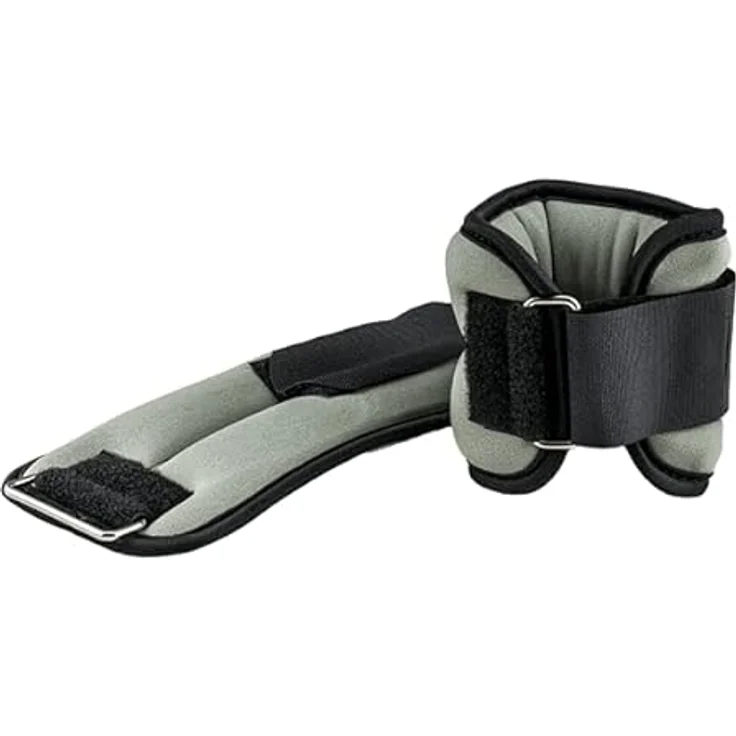 MATCHU Verstellbare Handgelenk- und Fußgelenkgewichte, 2er Set, 2x0,5 kg, Tragbare 2in1 Gewichtsmanschetten für Krafttraining, Schwarz – Bild 4