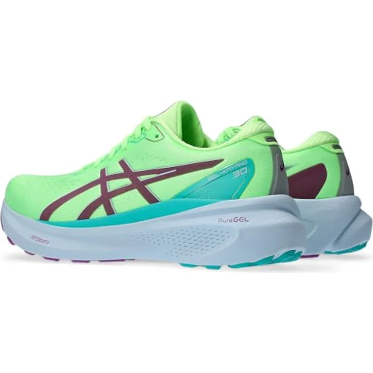 ASICS Gel-Kayano 30 Lite-Show, Atmungsaktive Laufschuhe mit Gummisohle und High-Cut-Design, grün – Bild 2