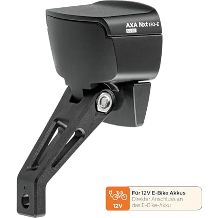 AXA Nxt 130 LED-E-Bike-Scheinwerfer, 130 Lux, 6-48V, Gabel-/Lenkerbefestigung – Bild 4