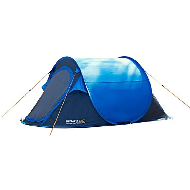 Regatta Malawi Outdoor Pop Zelt, 2 Mann Einheitsgröße Oxford Blue/Seal Grey, ideal für Festivals und Wochenend-Camping – Bild 2