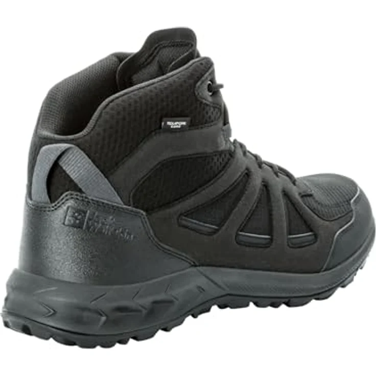 Jack Wolfskin Woodland 2 Texapore Mid M, Herren Wanderschuhe mit Reflex Foam-Mittelsohle, Schwarz, Größe 46 – Bild 5