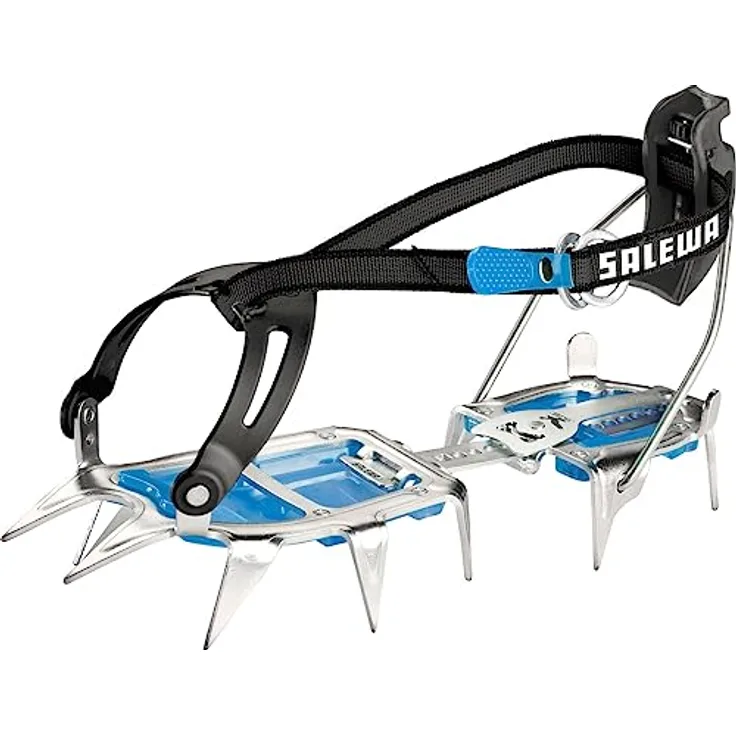 Salewa Alpinist Aluminium Kombi-Steigeisen, leichtes Steigeisen mit Antistollplatten für Schnee und Eis, Größen 35-48 und Skischuhe 253-338mm
