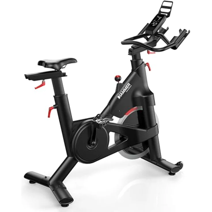 HAMMER Speedbike Speed PRO, Indoor Cycle Heimtrainer mit 22 kg Schwungmasse, Bluetooth, kompatibel mit Kinomap & Zwift, stabil bis 150 kg – Bild 5