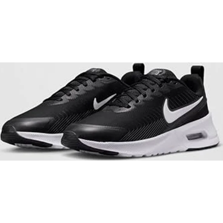 Nike Damen Air Max Nuaxis, Laufschuhe mit sichtbarer Air Max-Dämpfung, flexibles Textil-Obermaterial, schwarz – Bild 6