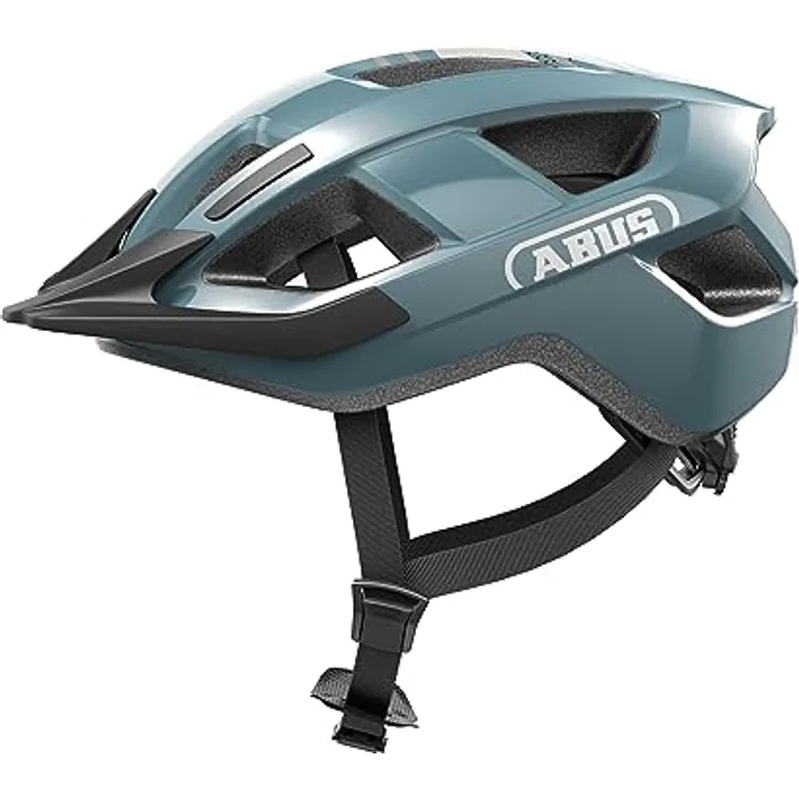 ABUS Fahrradhelm Aduro 3.0 – sportiver City-Helm für Damen und Herren – Blau, Größe L