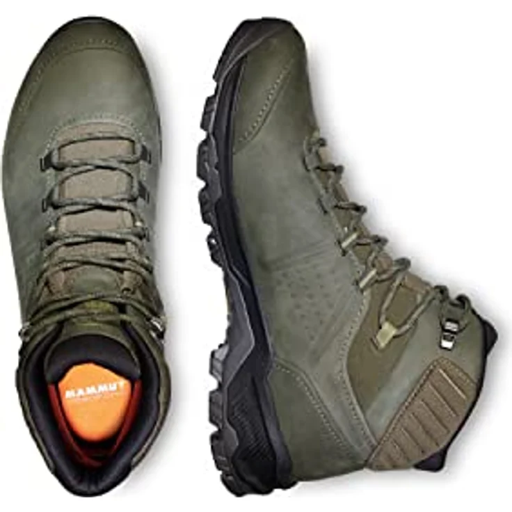 Mammut Mercury IV Mid GTX Men, Herren Wanderschuhe mit wasserdichter GORE-TEX Membran, flexibler Vibram-Sohle, terracare® Nubukleder, Grün, Größe 48.5 – Bild 2