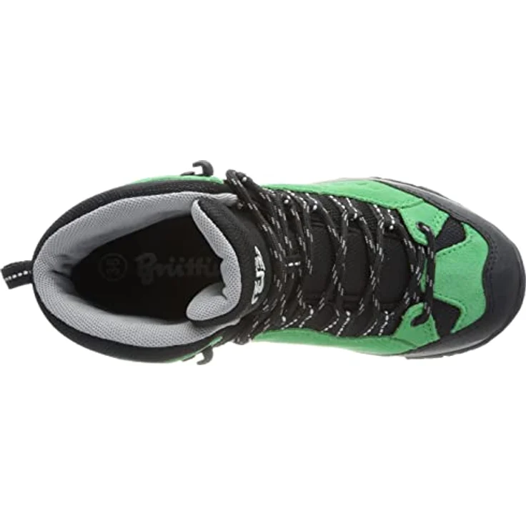 Brütting Mount Bona High, Damen Wanderschuhe aus Veloursleder mit regulierbarer Schnürung, Grün – Bild 3
