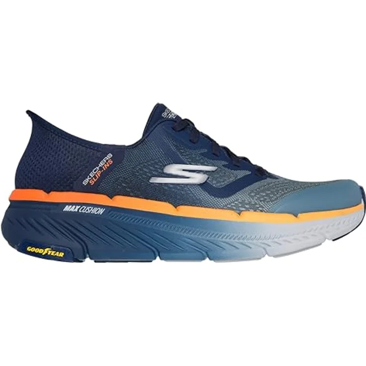 Skechers Slip-Ins Max Cushioning Elite Premier 2.0, Laufschuhe mit Air-Cooled Memory Foam, NVY/Orng - EU 43 – Bild 4