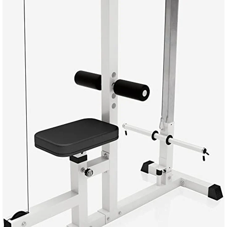 GORILLA SPORTS® Latzugstation - Verstellbar, inkl. Trizepsstange und Latzugstange, bis 280kg Belastbar, 30mm - Latzugturm, Kabelzugstation, Fitnessstation, Latzugmaschine, Latzug-Station, Kraftstation – Bild 3