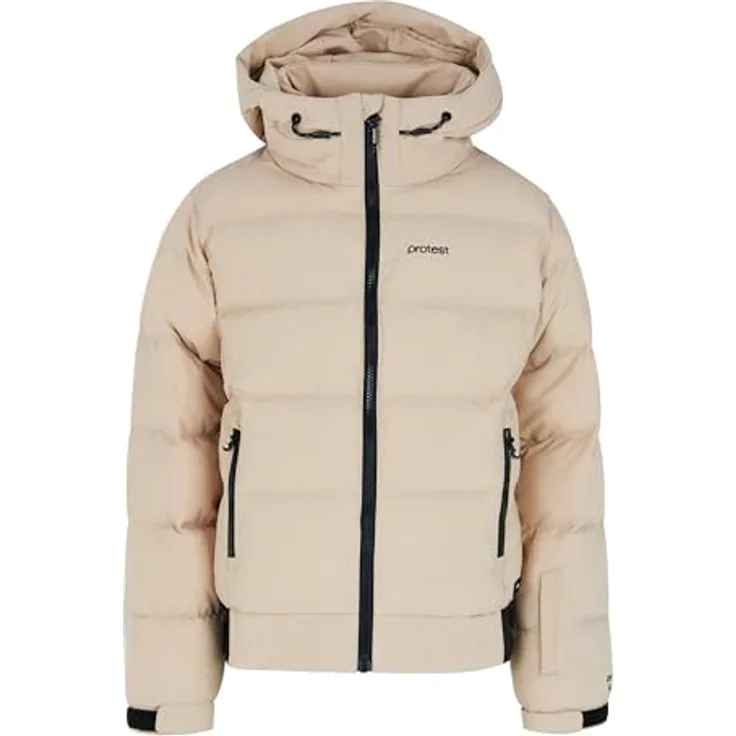 PROTEST PRTELINY JR Snowjacket, umweltfreundlich, PFC-frei, wasserabweisend, Bamboo Beige, Gr. 176