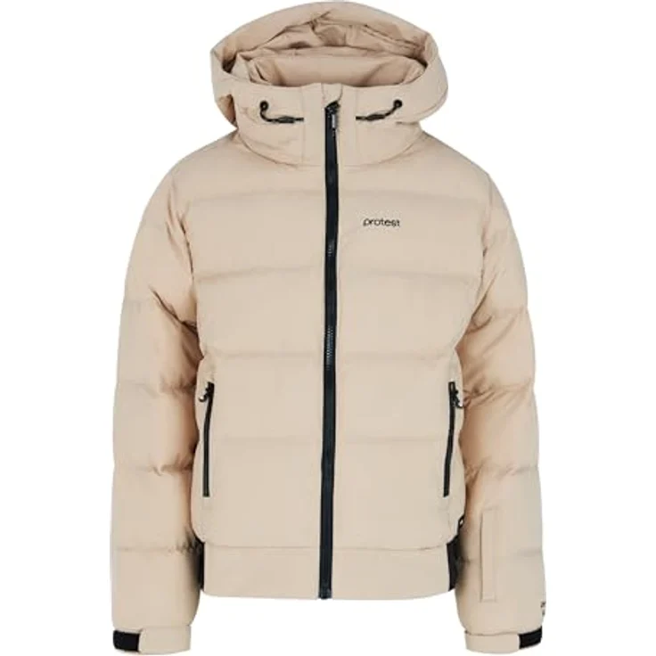 PROTEST PRTELINY JR Snowjacket, umweltfreundlich, PFC-frei, wasserabweisend, Bamboo Beige, Gr. 176 – Bild 1