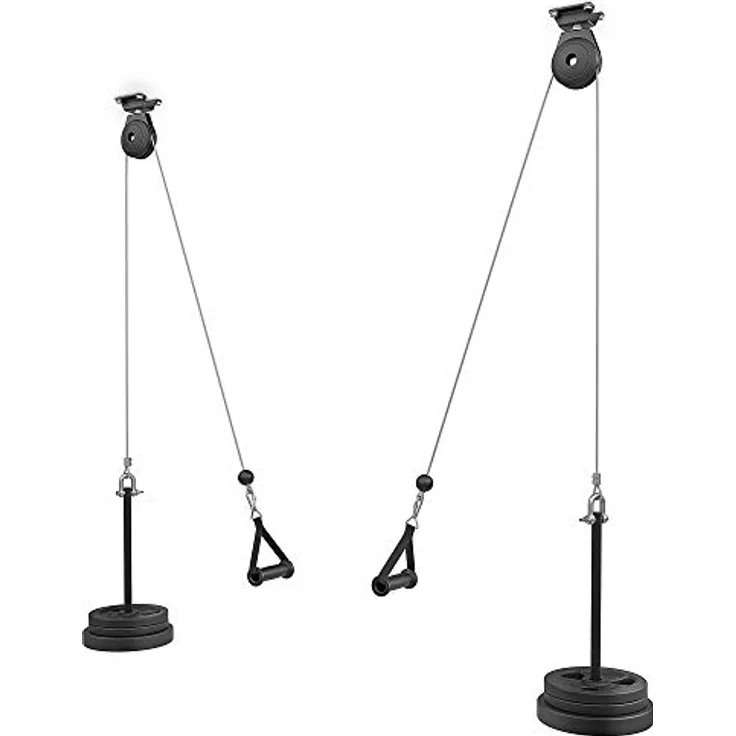 Marbo Sport Kabelzug zur Deckenbefestigung MH-W107 2.0 | Made in EU, Kraftstation mit Kugellagerrollen und bis zu 120 kg maximale Last, in der Farbe Schwarz – Bild 1