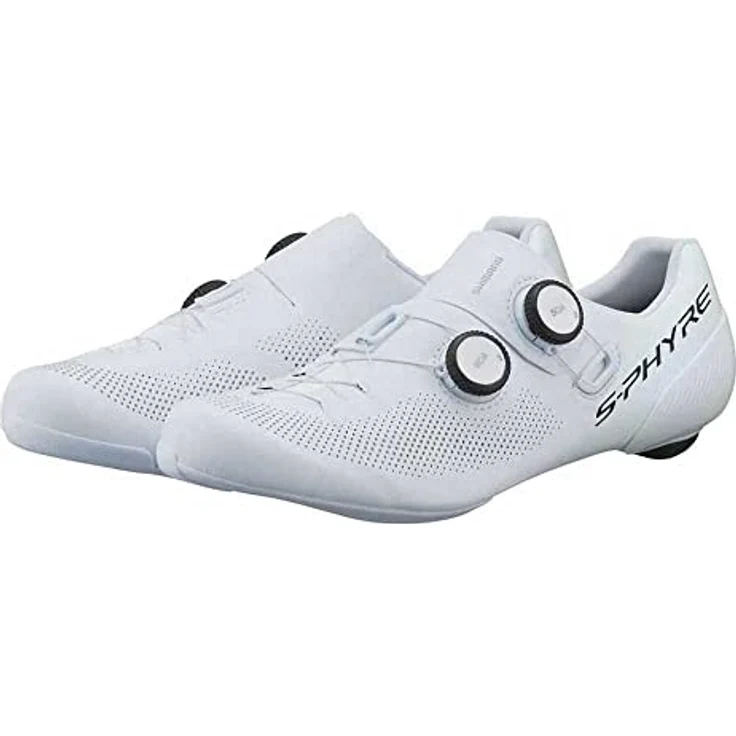 SHIMANO RC903 Rennradschuhe SPD-SL, Leistungsstarker Rennschuh mit optimaler Kraftübertragung, Größe 41 breit, Weiß – Bild 4