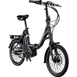 ZÜNDAPP X20 E Bike 20 Zoll Klapprad für Damen und Herren 150-190 cm Bosch Ebike Mittelmotor mit 7 Gang Nabenschaltung Elektro Fahrrad 400 Wh Akku Faltrad (schwarz/grün)