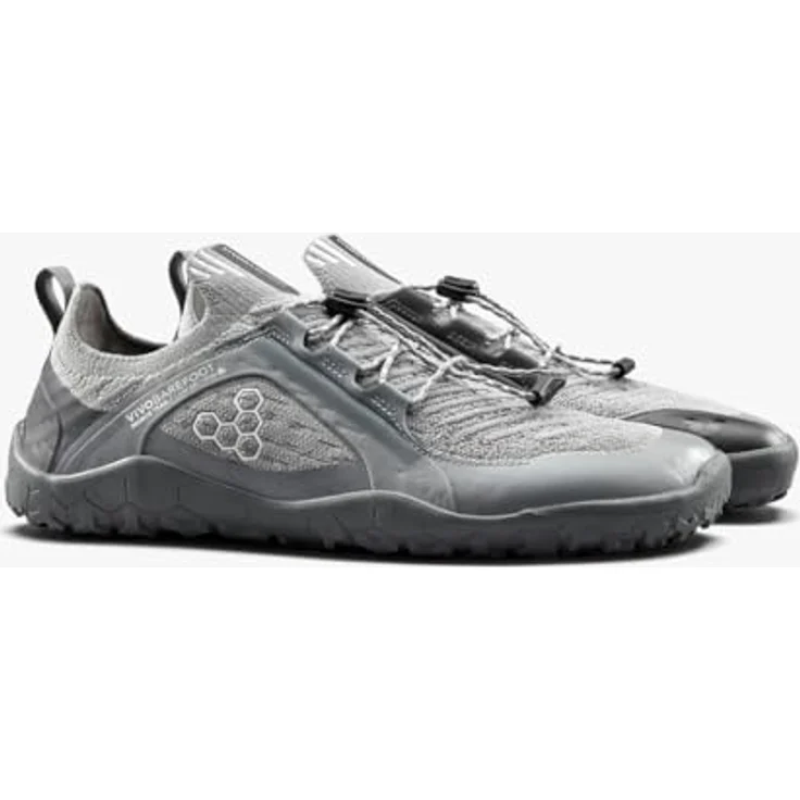 Vivobarefoot Primus Trail Knit FG, Leichte Barefoot Trailrunning-Schuhe für Herren, Grau, EU 45 – Bild 5