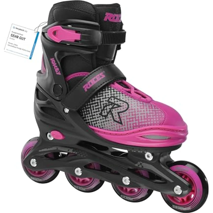 ROCES Jokey X Girl, Rollschuhe mit einfacher Größenverstellung, Bremse vormontiert, anatomische Polsterung, 64-72mm Rollen – Bild 1