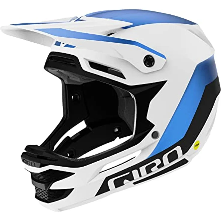 Giro Insurgent Spherical Downhillhelm, optimierte Belüftung, Spherical Technology, Weiß-Blau, XL-2XL – Bild 1