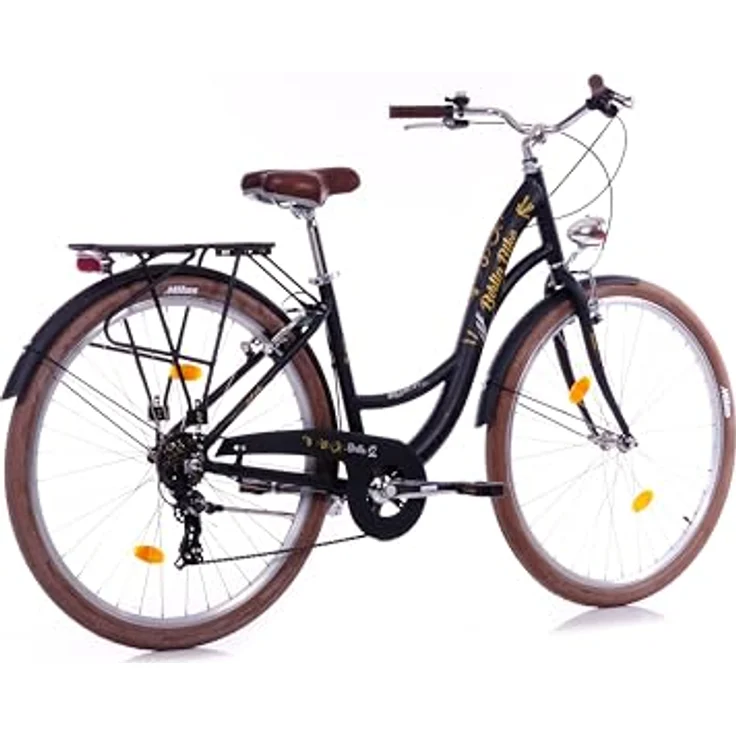 BERLIN BIKE City Bike Bella 2 – 28 Zoll Damen Dutch Bike mit Shimano 7-Gang-Schaltung, elegantes Vintage-Design, leichtes Aluminiumrahmen – Bild 3