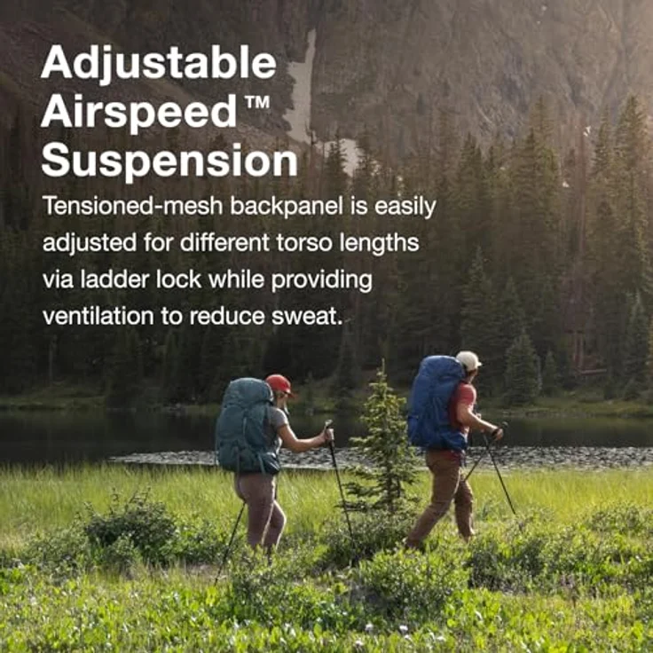 Osprey Rook 50 Trekkingrucksack für Männer Histosol Brown/Rhino Grey O/S, Leichtes Design mit gespannter Rückenplatte und LightWire Rahmen – Bild 4