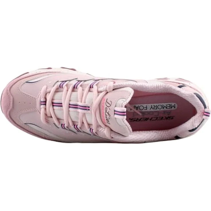 Skechers D'Lites - Bold Views, Halbschuhe für Damen aus Textil und Naturleder, Schnürverschluss – Bild 5