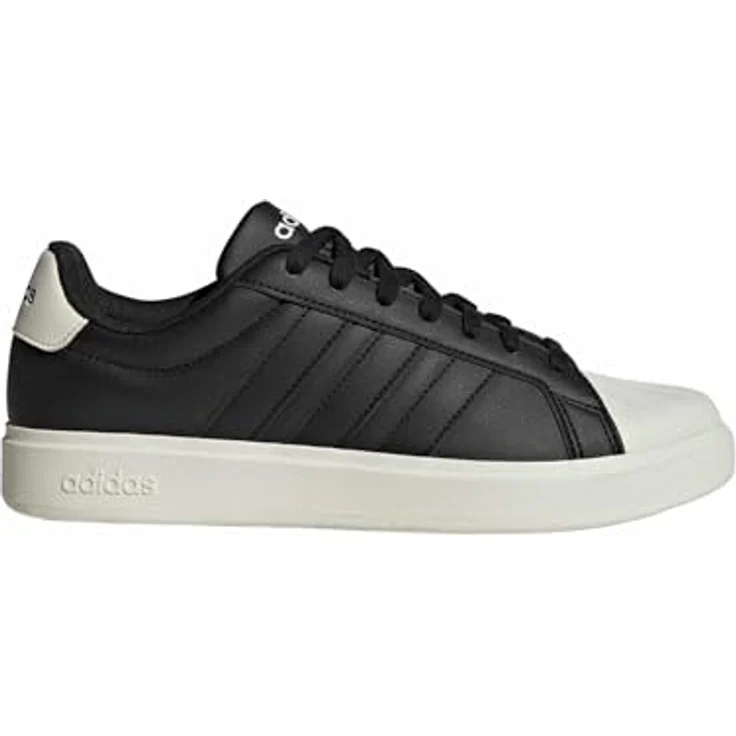 adidas Herren Streettalk Schuhe, Laufschuhe aus Synthetikleder, Core Black/Core Black/Off White, 46 2/3 EU – Bild 1