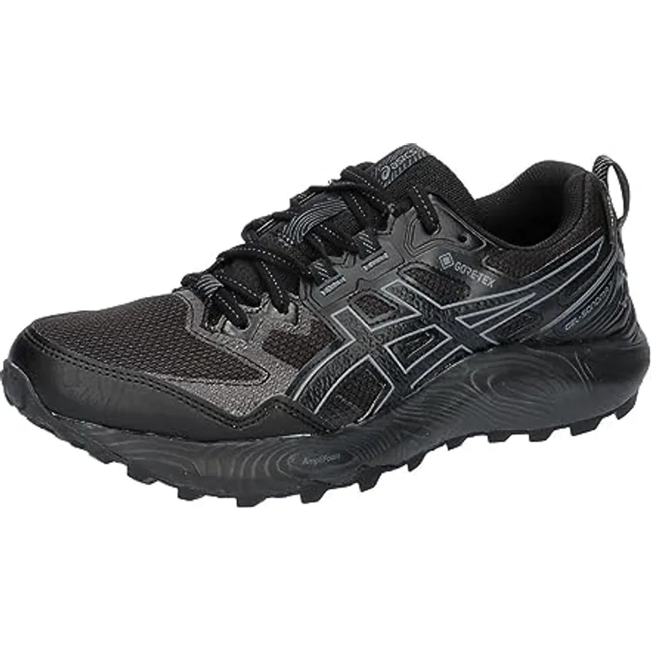 Asics Gel-Sonoma 7 GTX, Laufschuh mit GORE-TEX-Membran, Schwarz/Weiß/Gelb