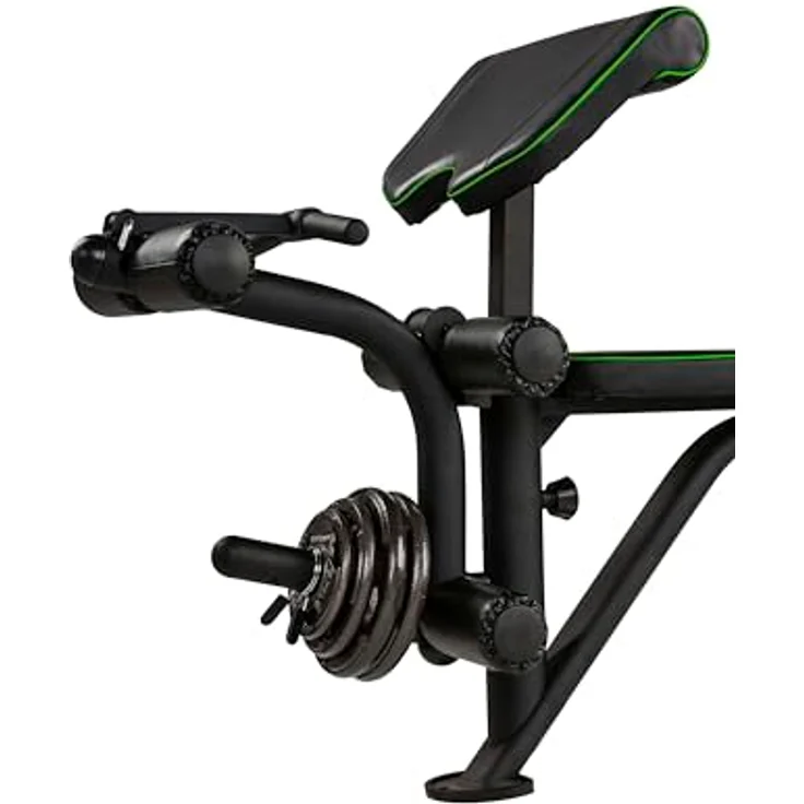 Tunturi Smithmachine SM60, Kraftstation für Hantelbank, Beintraining und Situps, verstellbare Langhantelstütze – Bild 4