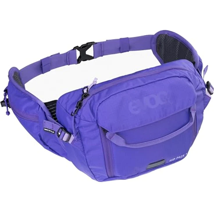 EVOC HIP Pack 3 + Hydration Bladder 1,5, kompakte Hüfttasche mit Wassersack und Schnellzugriff, Volumen: 3 l, Violet – Bild 1