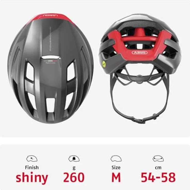 Abus PowerDome MIPS, Velohelm (54 - 58 cm) mit optimaler Belüftung und Zoom Ace Verstellsystem – Bild 3