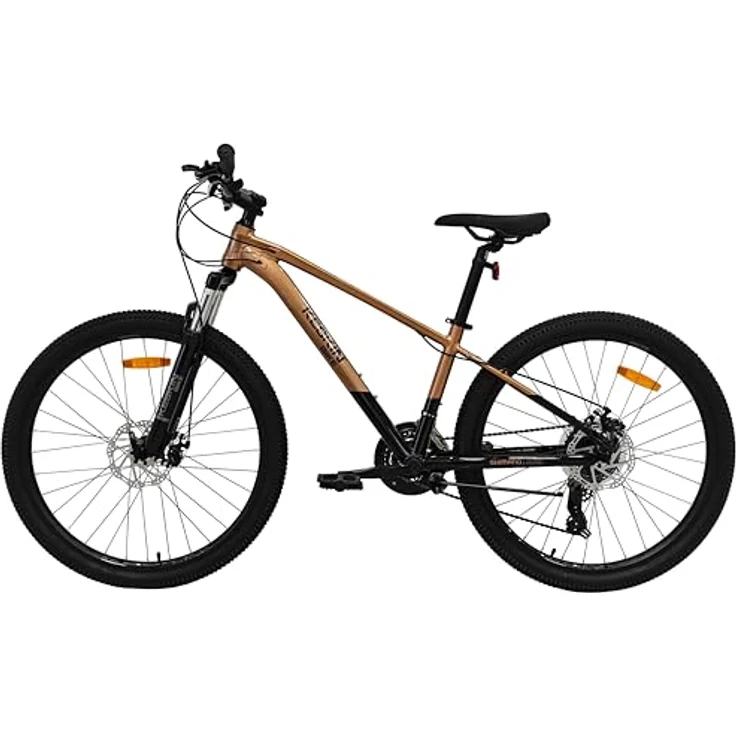 Keskin Bikes HT MTB1, 26" Hardtail Mountainbike mit Aluminiumrahmen, SM21-Speed, hydraulischen Scheibenbremsen, Bronze Schwarz – Bild 2