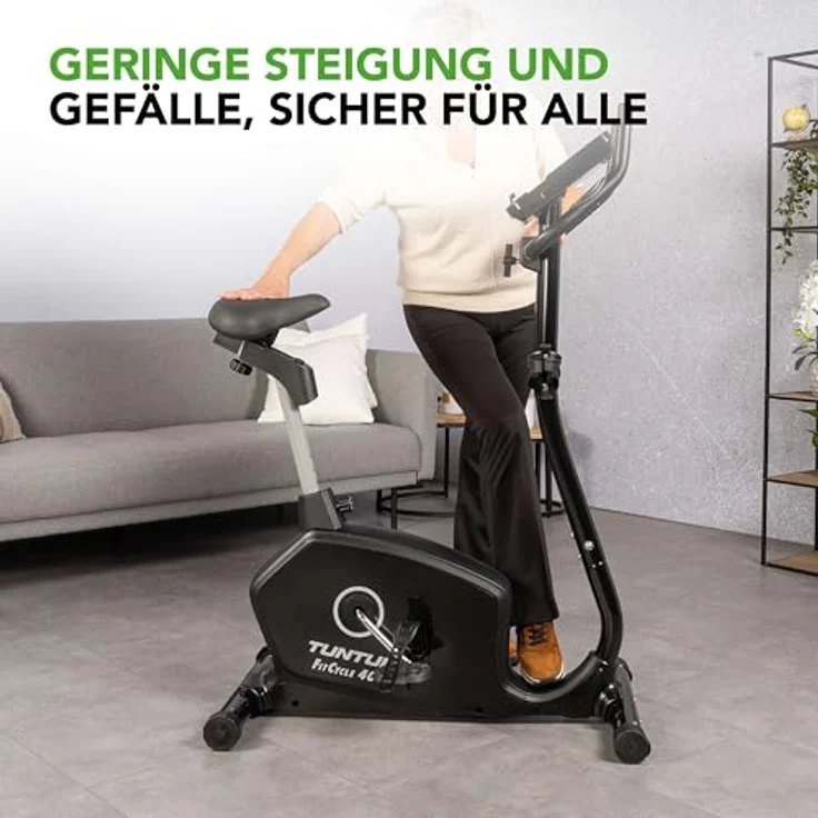 Tunturi Ergometer FitCycle 40i - Heimtrainer Fahrrad - Fitnessfahrrad für Zuhause - Bluetooth - 16 Widerstandsstufen - 23 Programme - Herzfrequenz-Sensoren – Bild 5