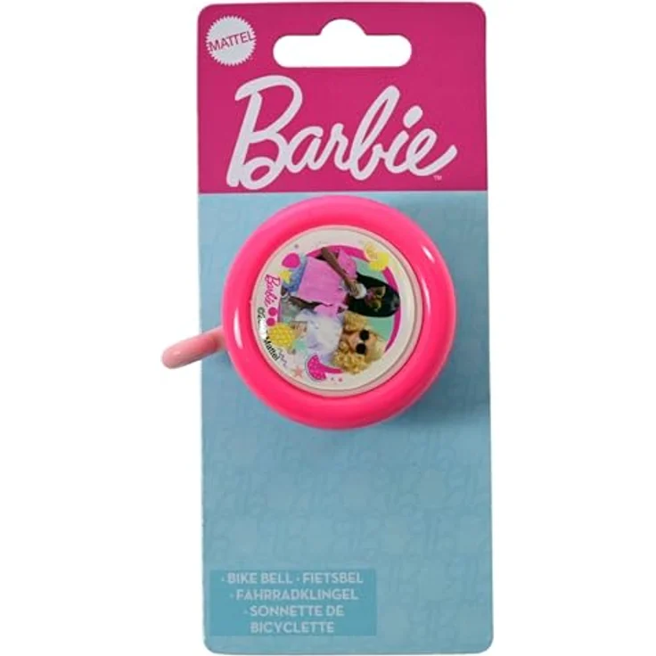 VOLARE Barbie Fahrradklingel aus Metall für Kinder, rostfrei und einfach zu montieren – Bild 1