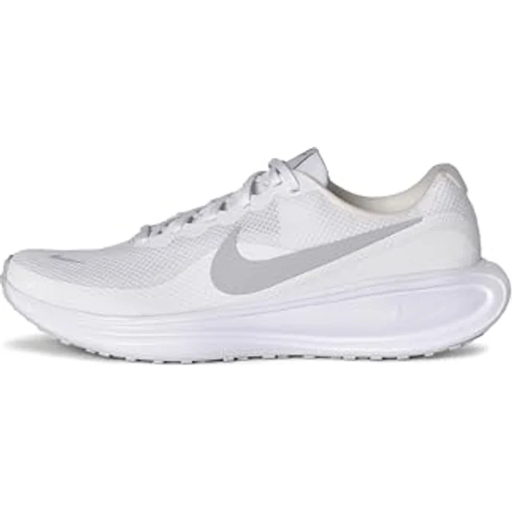Nike Herren Laufschuhe Revolution 8 HJ9198-100, Atmungsaktive Mesh-Schuhe mit Schaumstoff-Mittelsohle und Gummi-Außensohle, Weiß, EU 45 – Bild 2