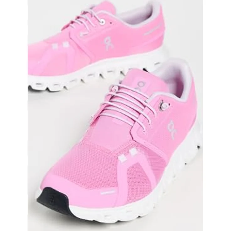 ON Running Cloud 6, Damen Laufschuhe mit CloudTec®-Dämpfung, pink-weiß, EU 37 US 6 – Bild 4