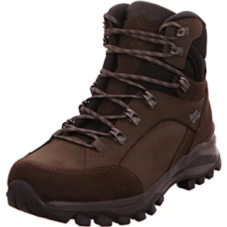 HANWAG Banks GTX, Herren Wanderschuhe aus Voll-Nubukleder, braun, Größe 44, GORE-TEX, Vibram® Sohle – Bild 1