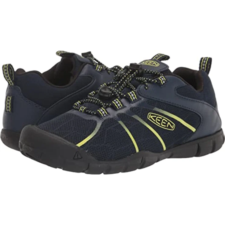 KEEN Chandler 2 CNX, Kinder Wanderschuhe aus Kunstleder/Textil, Dunkelblau, atmungsaktiv und robust mit regulierbarer Gummischnürung – Bild 7
