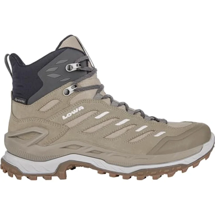 Lowa Innovo GTX Mid Ws, Damen Wanderstiefel in Beige mit wasserdichter Gore-Tex Membran – Bild 1