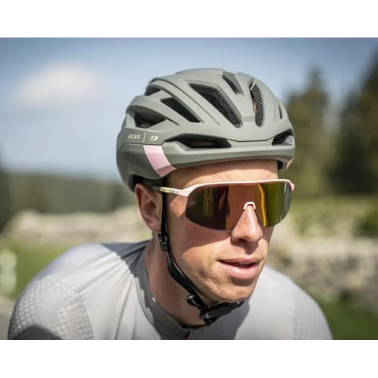 Julbo Fast Lane Helm, leichter Fahrradhelm mit aerodynamischem Design, grau, 54-58 cm – Bild 8