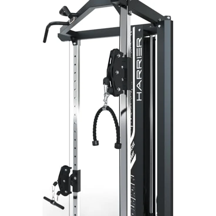 ATLETICA Harrier Kabelzugstation, 1:2 & 1:1 Übersetzung, 2x 90kg Gewichtsblock, Edelstahl-Komponenten, dualer Kabelzug, Functional Trainer – Bild 4