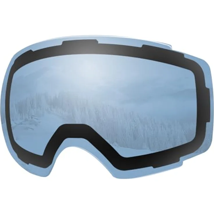 OutdoorMaster Skibrille PRO Ersatzlinse, VLT 42% Blau polarisiert, Anti-Beschlag-Technologie, 100% UV400-Schutz