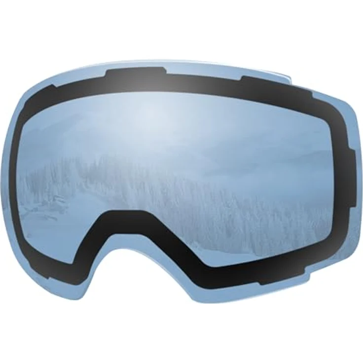 OutdoorMaster Skibrille PRO Ersatzlinse, VLT 42% Blau polarisiert, Anti-Beschlag-Technologie, 100% UV400-Schutz – Bild 1
